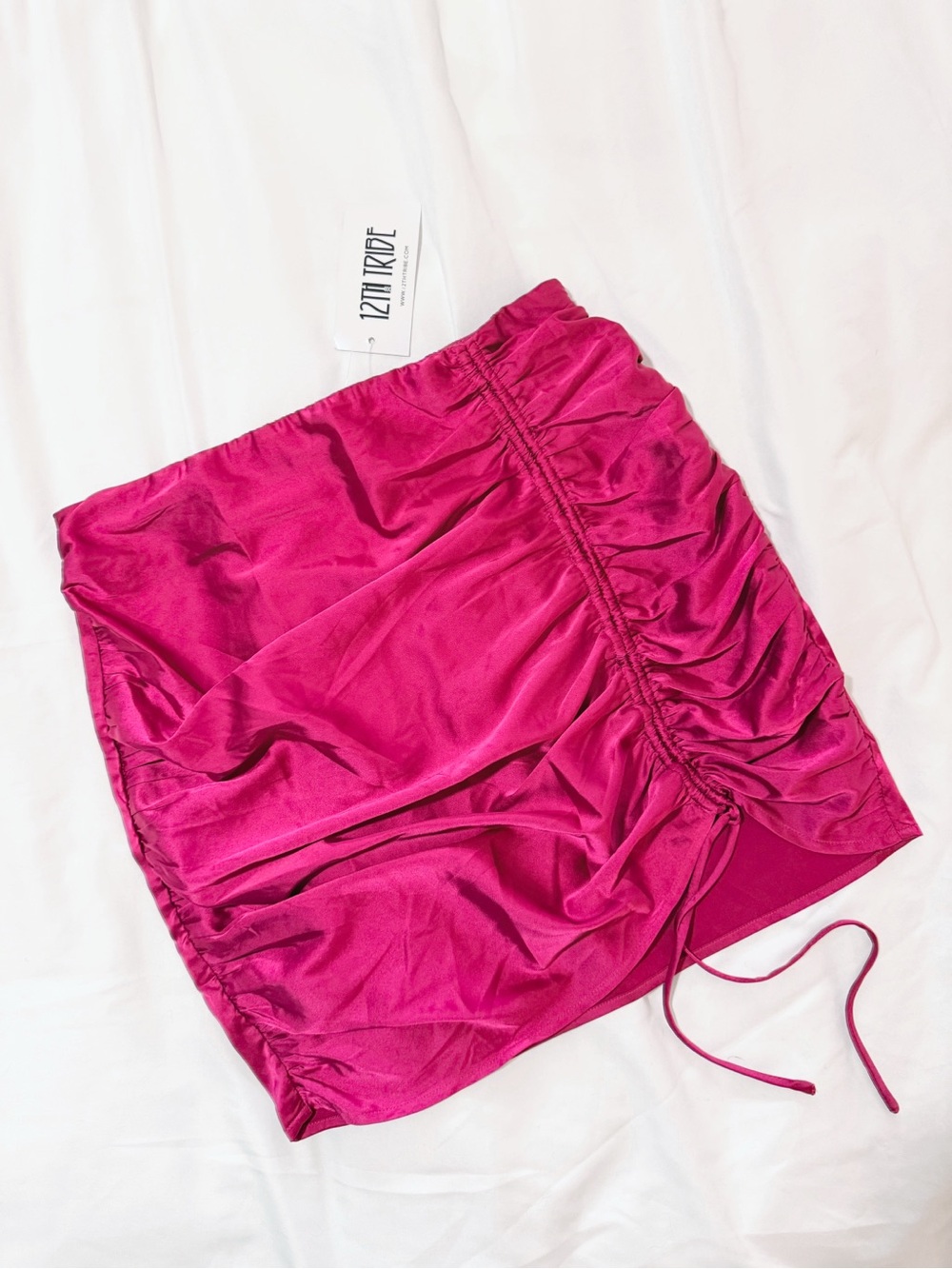 NWT • 12th Tribe Satin Mini Skirt - Picture 2 of 14